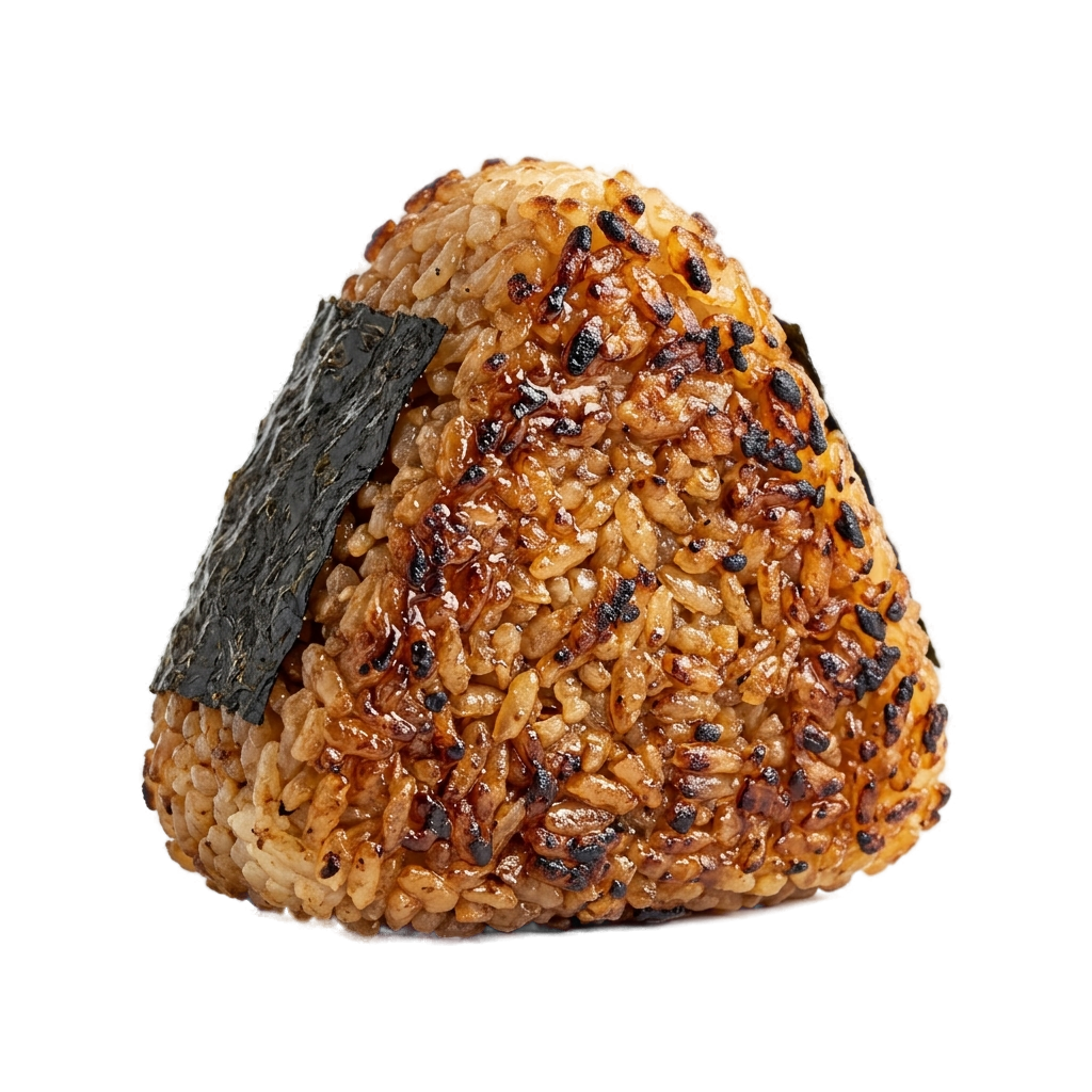 極上 onigiri 5 (背景透過4K) - カテゴリ: 日本の食 (Japanese Food Illustration) - 高品質透過PNG画像素材 | Free Transparent PNG 極上 onigiri 5 (背景透過4K)