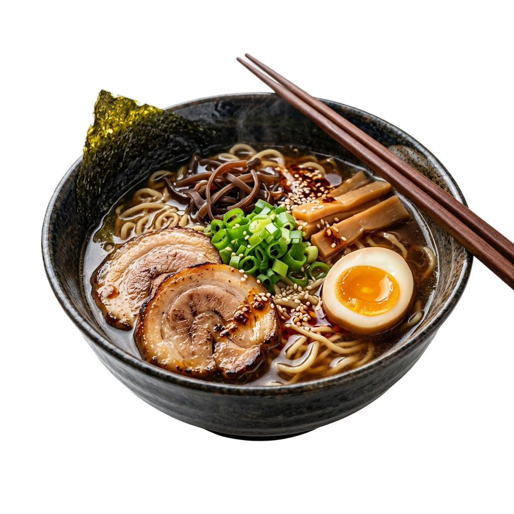 極上 ramen 2 (背景透過4K) - カテゴリ: 日本の食 (Japanese Food Illustration) - 高品質透過PNG画像素材 | Free Transparent PNG 極上 ramen 2 (背景透過4K)