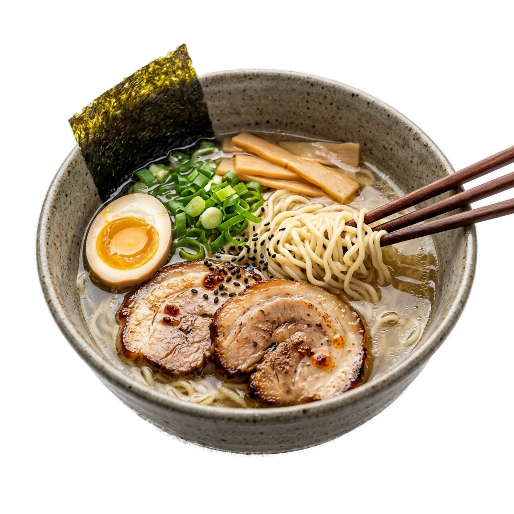 極上 ramen 4 (背景透過4K) - カテゴリ: 日本の食 (Japanese Food Illustration) - 高品質透過PNG画像素材 | Free Transparent PNG 極上 ramen 4 (背景透過4K)