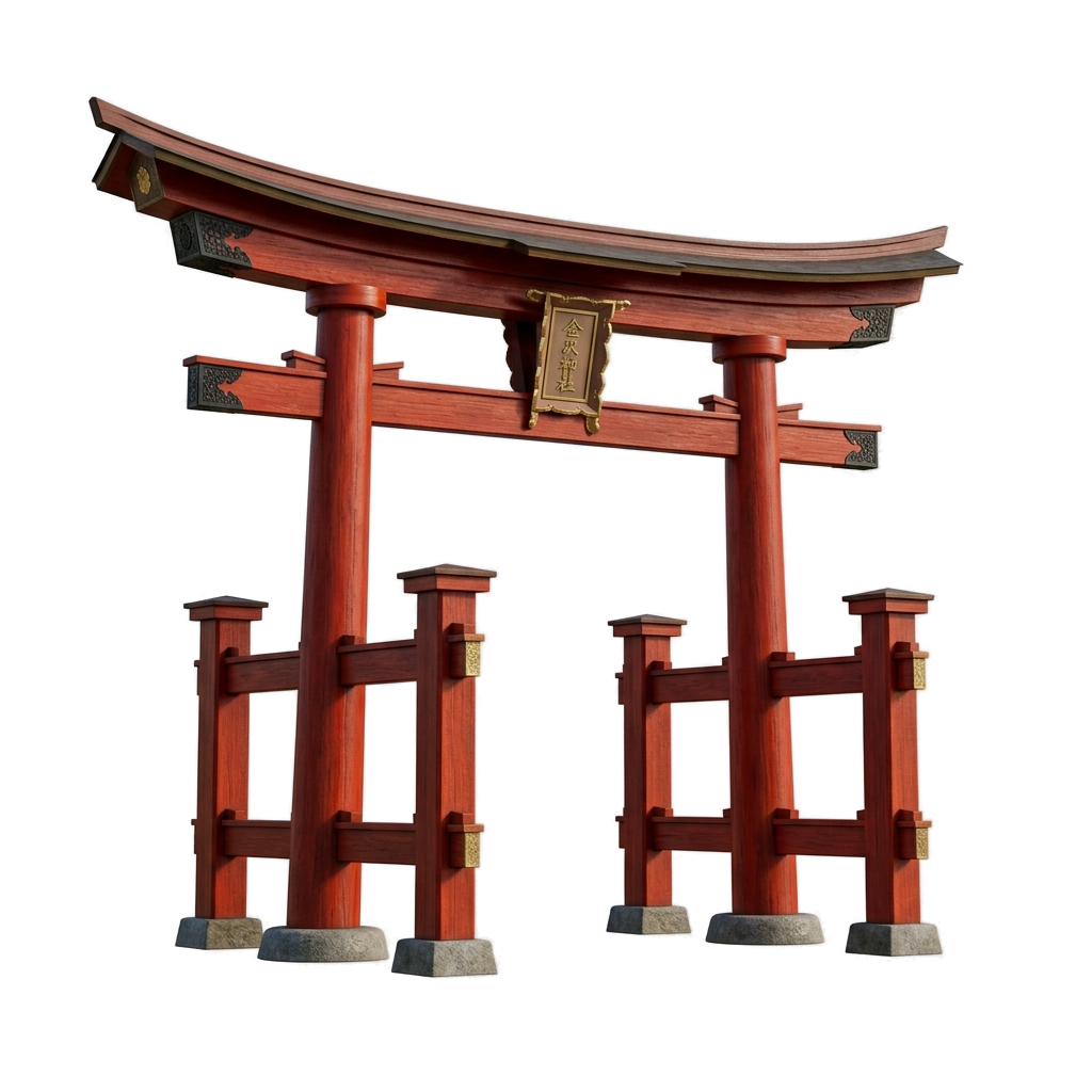極上 torii 4 (背景透過4K) - カテゴリ: 年中行事・祭り (Annual Events Cultural Iconic Japanese Illustration) - 高品質透過PNG画像素材 | Free Transparent PNG 極上 torii 4 (背景透過4K)
